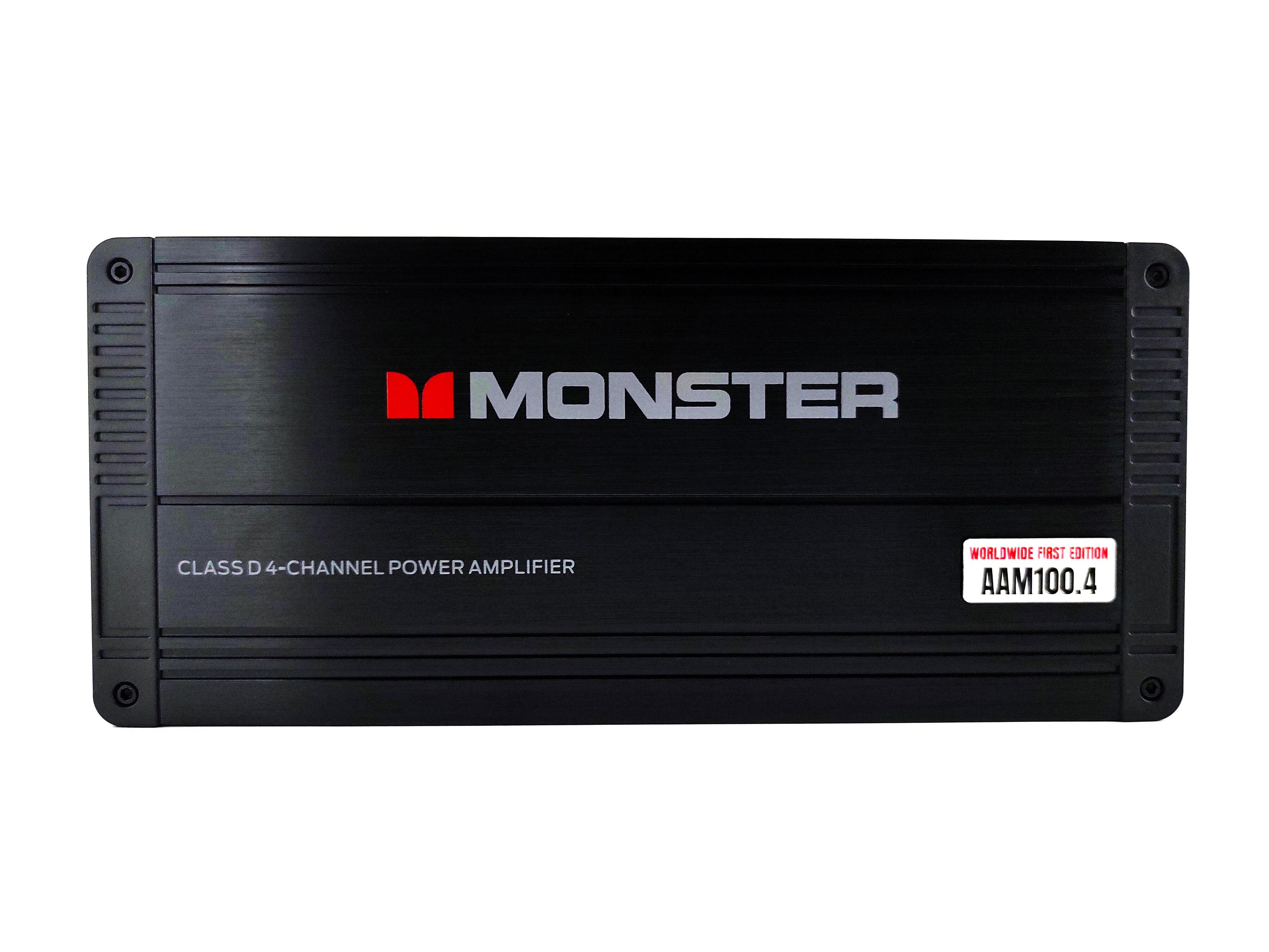 Amplificador 4 Canales MONSTER AUTO AAM100.4 1600w 2 Ohms Clase D - WORLDWIDE FIRST EDITION
