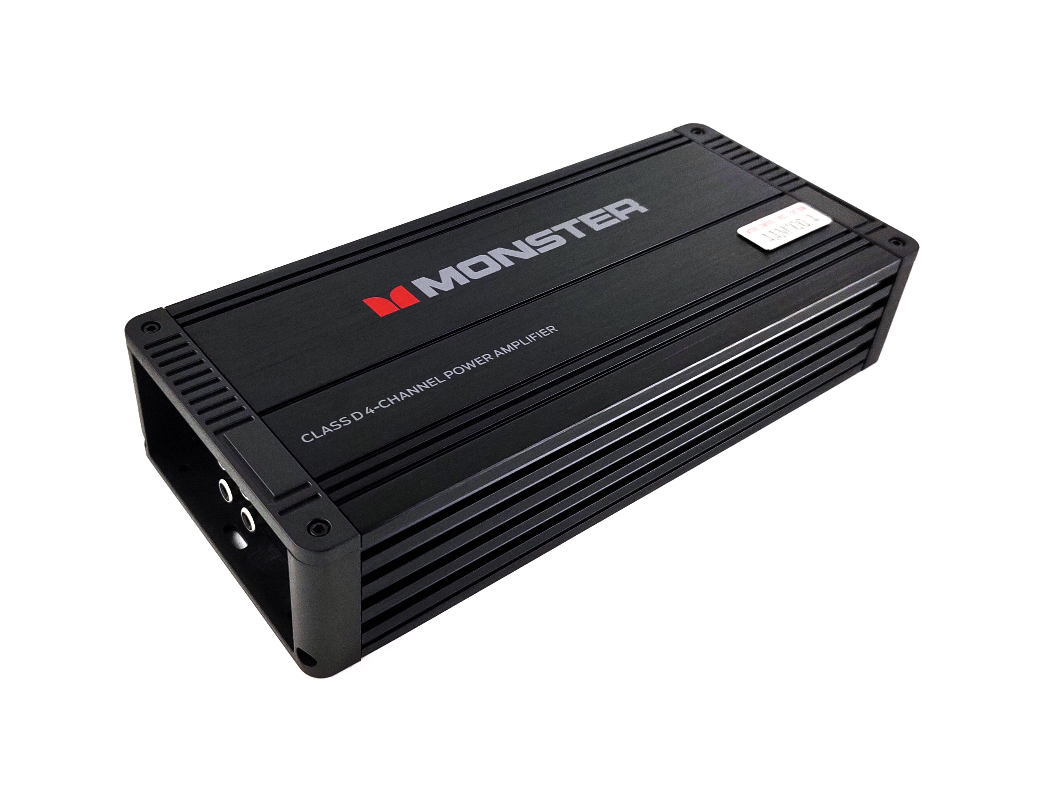 Amplificador 4 Canales MONSTER AUTO AAM100.4 1600w 2 Ohms Clase D - WORLDWIDE FIRST EDITION