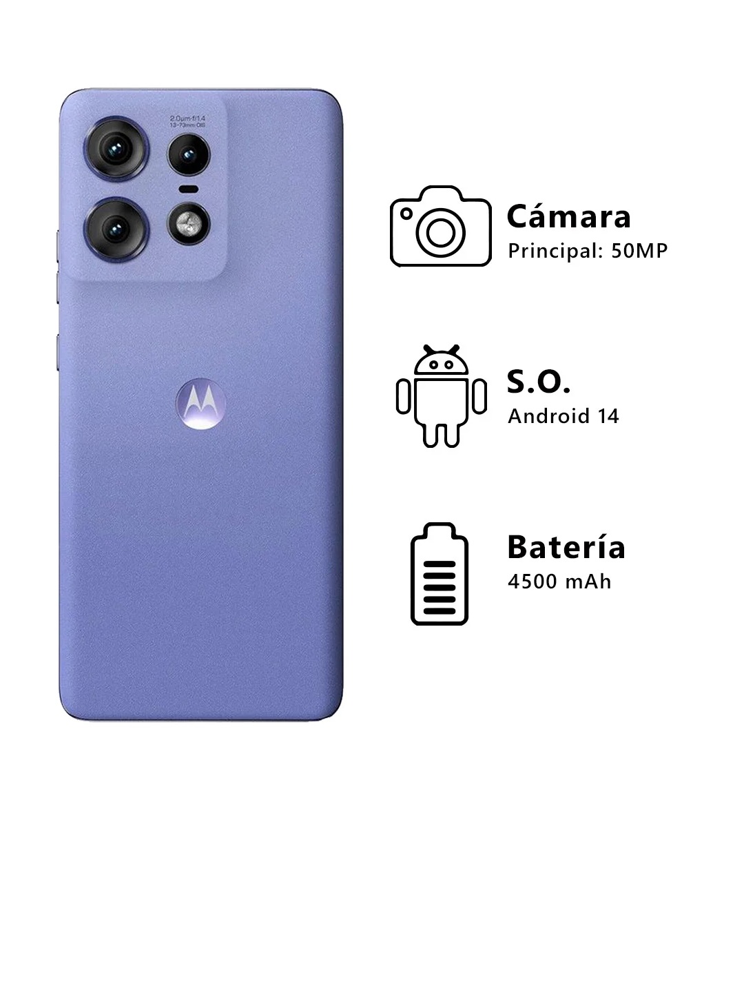 Motorola Edge 50 Pro 5G 512Gb 12Ram Color Morado Nuevo Libre