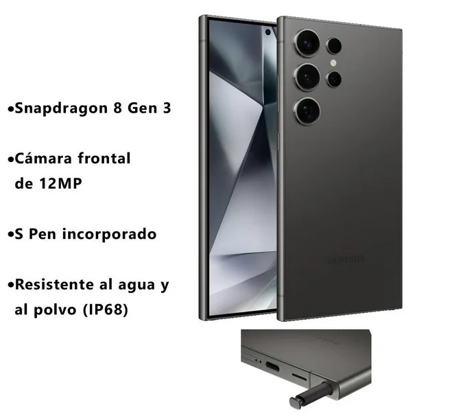 Samsung S24 Ultra  5G 256Gb 12Ram Color Negro Nuevo Libre
