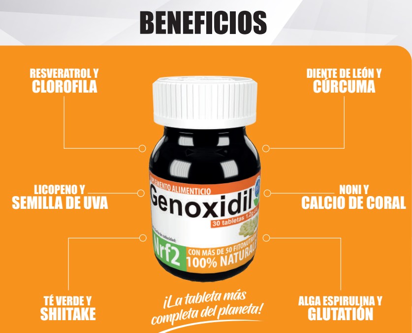 Genoxidil Multinutrientes Naturales Nrf2 30 Comprimidos Nbn Living
