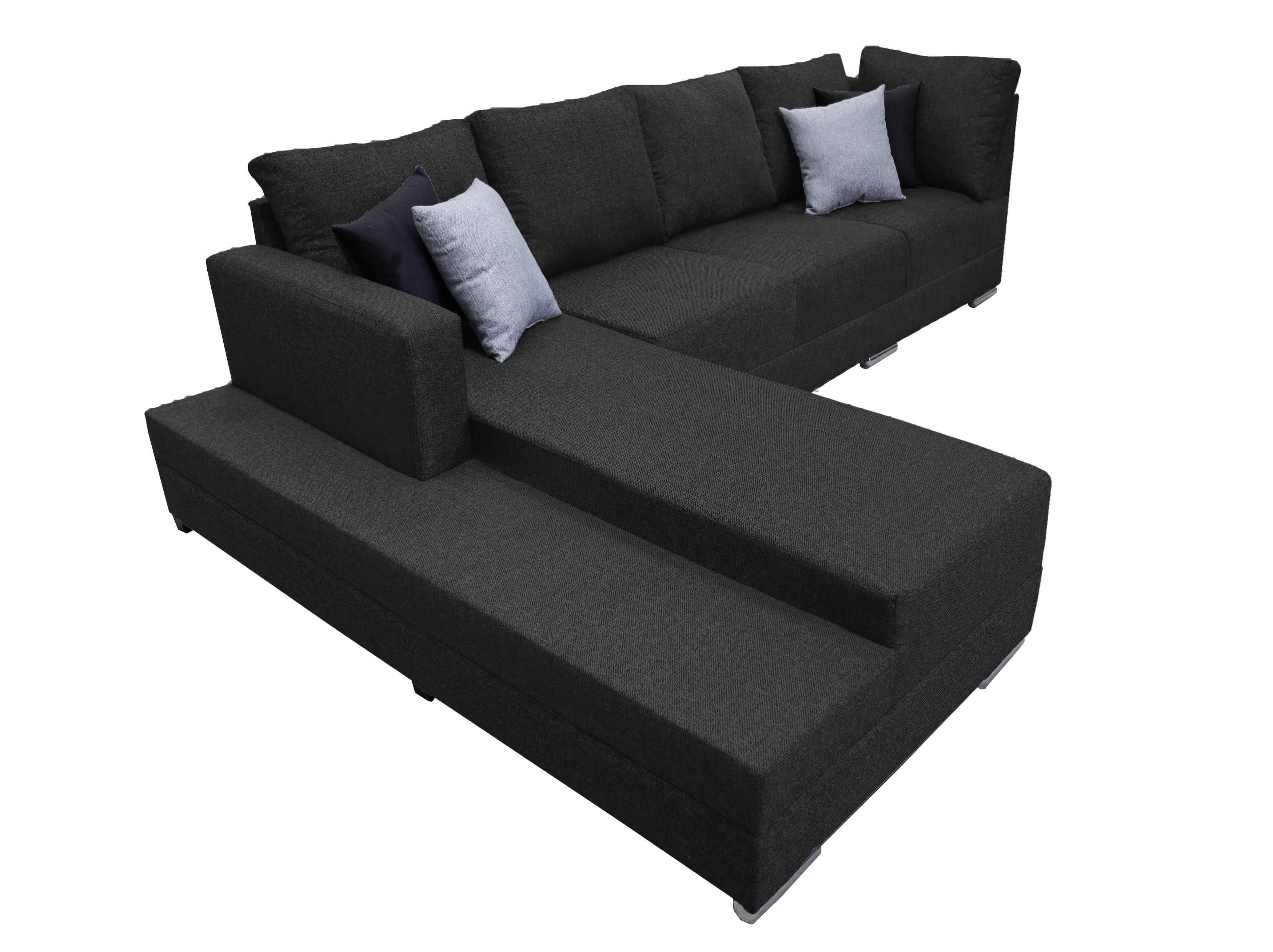 Sala esquinera El Bazar Store Aquiles Gris Oxford 260x200 cm Lino nacional Modular