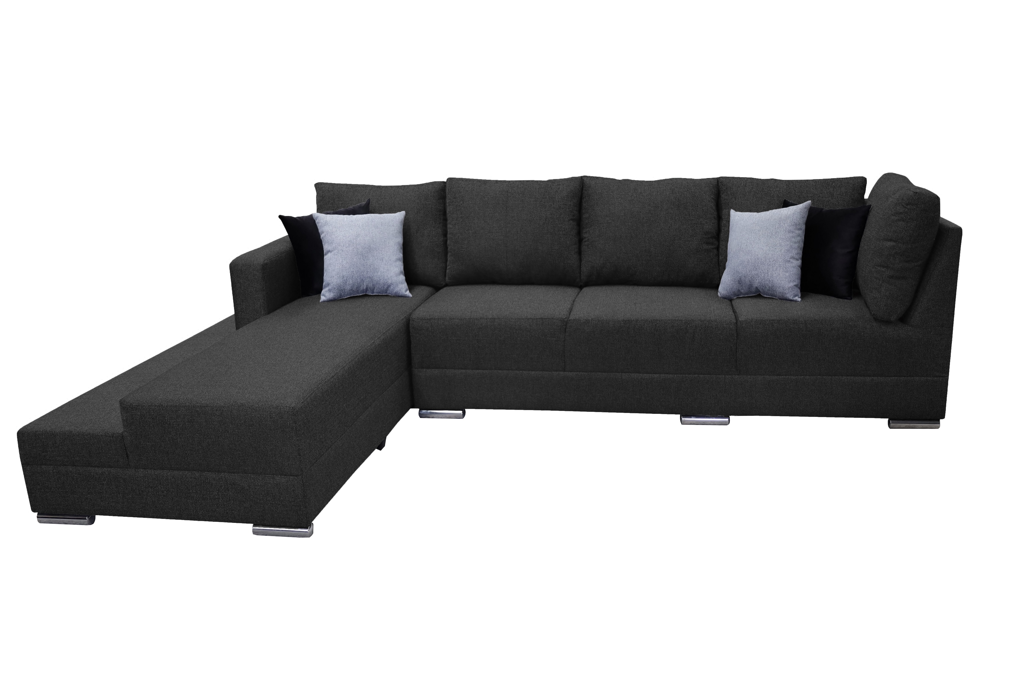 Sala esquinera El Bazar Store Aquiles Gris Oxford 260x200 cm Lino nacional Modular