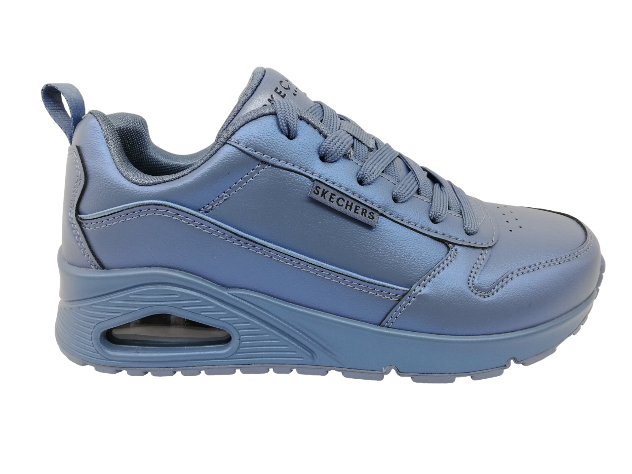 Tenis Skechers Uno Galactic Gal Azul Brillo Mujer 177104