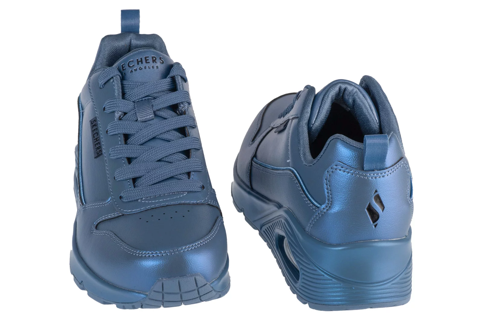 Tenis Skechers Uno Galactic Gal Azul Brillo Mujer 177104