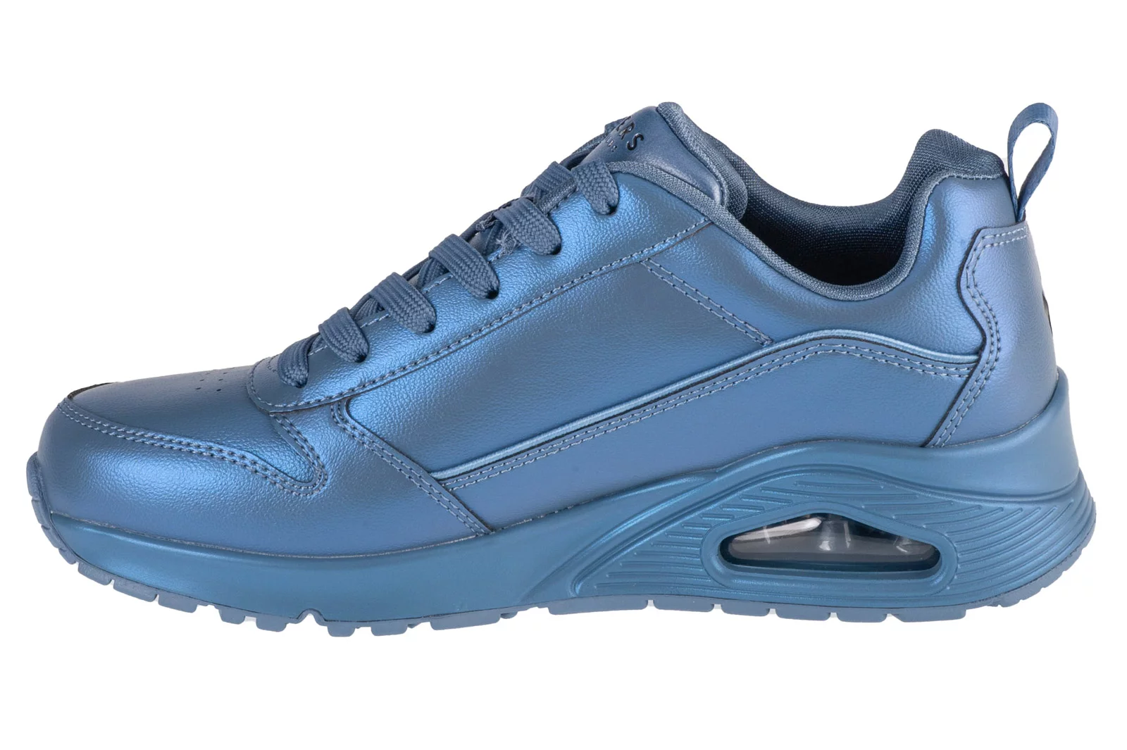 Tenis Skechers Uno Galactic Gal Azul Brillo Mujer 177104