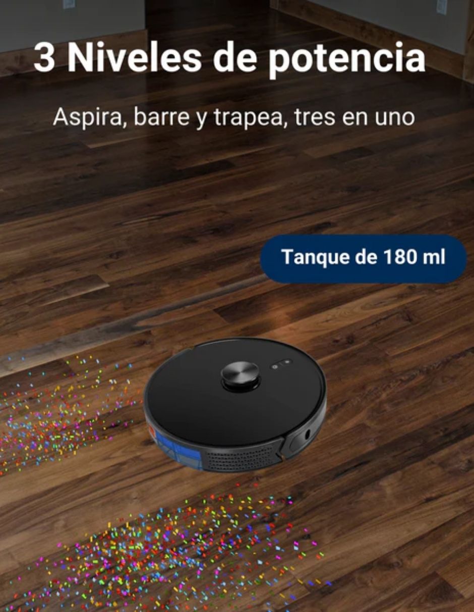 Robot Aspiradora Modelo E900 PRO Láser con Inteligencia Artificial 