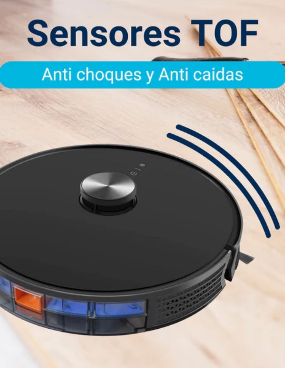 Robot Aspiradora Modelo E900 PRO Láser con Inteligencia Artificial 