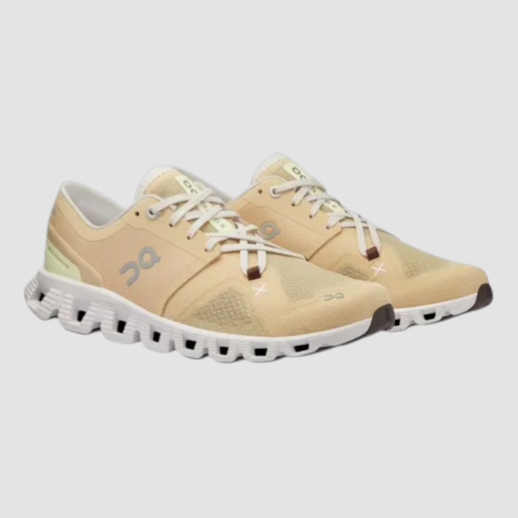 Tenis On Cloud X 3 Mujer Running 60.97789 Beige 27 Mx