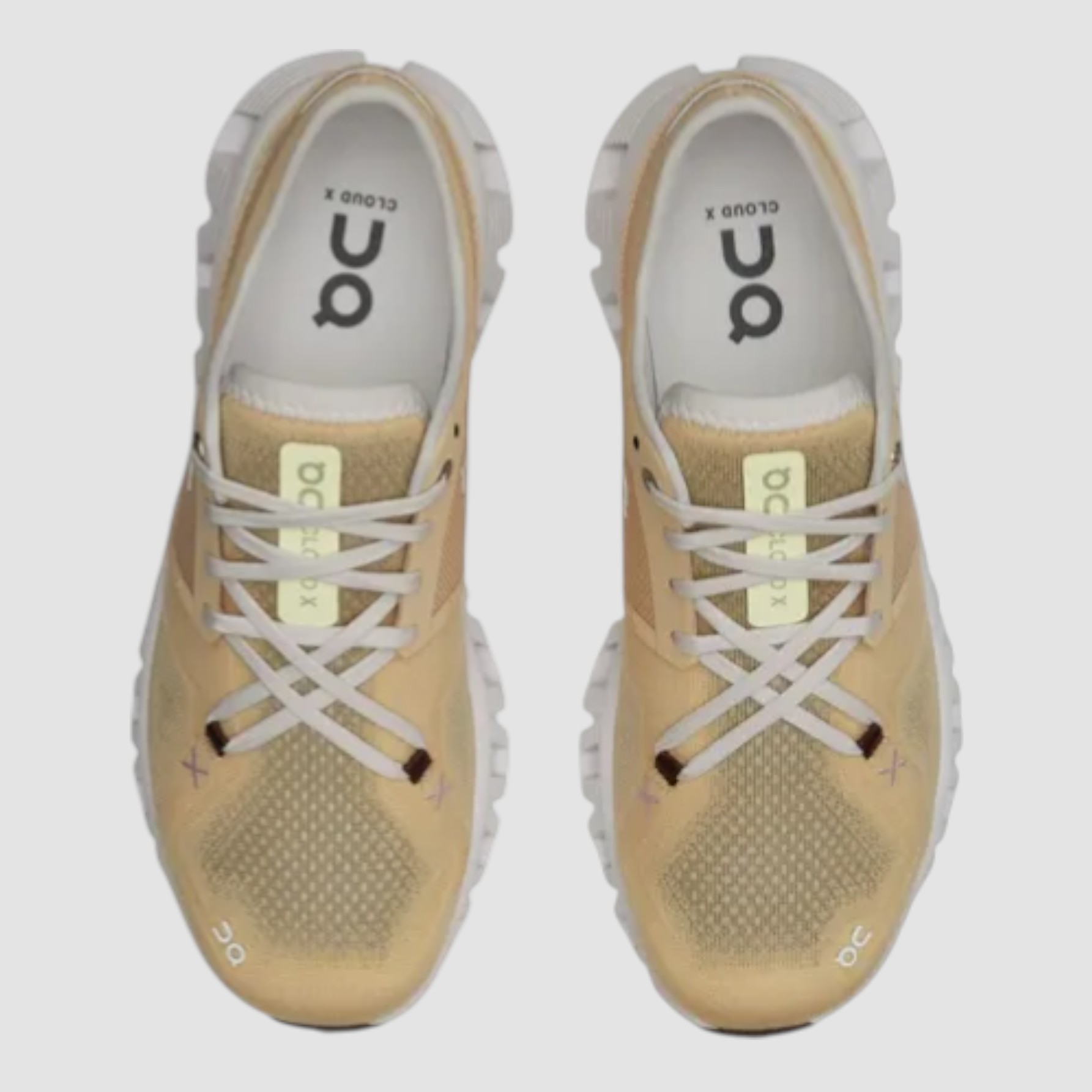 Tenis On Cloud X 3 Mujer Running 60.97789 Beige 27 Mx