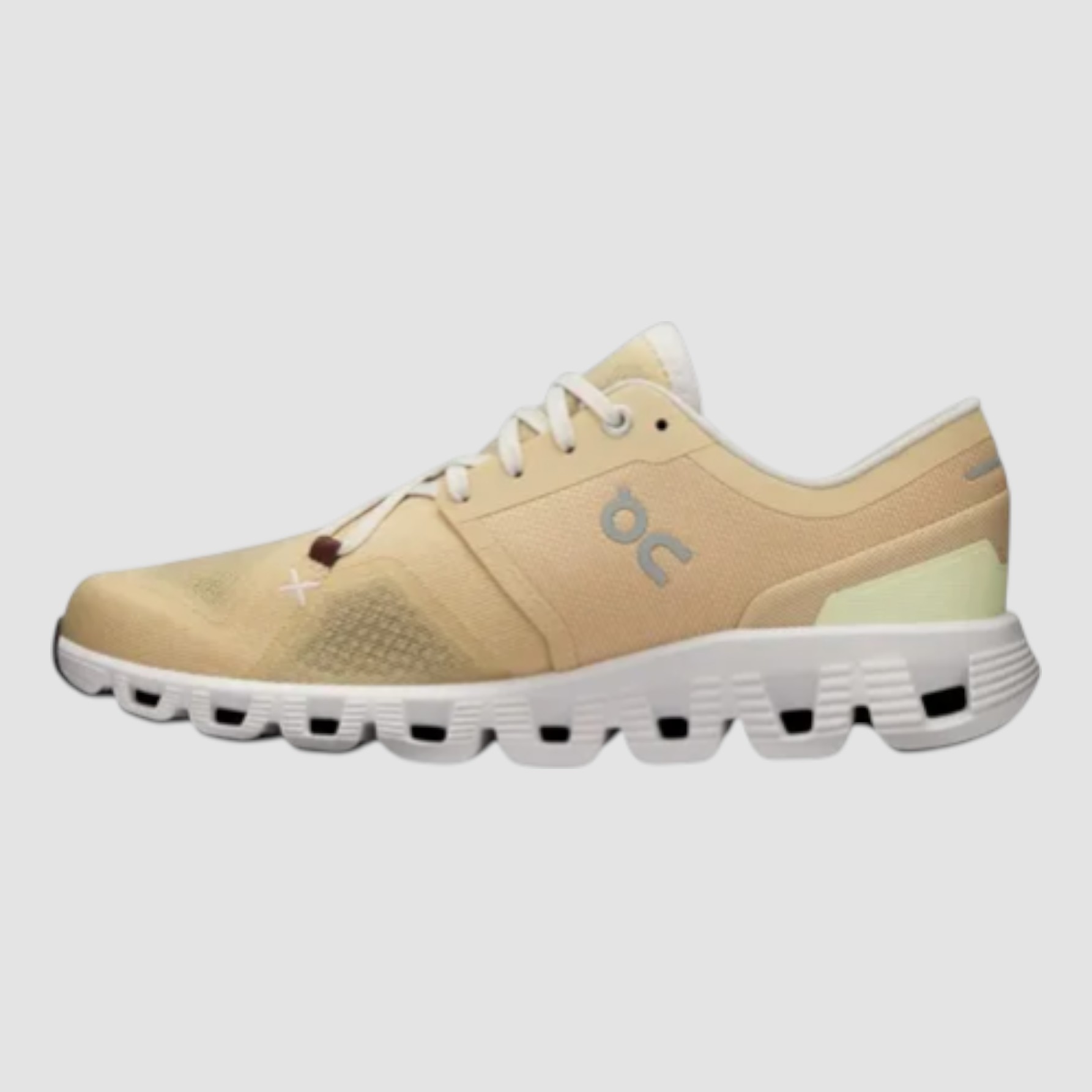 Tenis On Cloud X 3 Mujer Running 60.97789 Beige 27 Mx