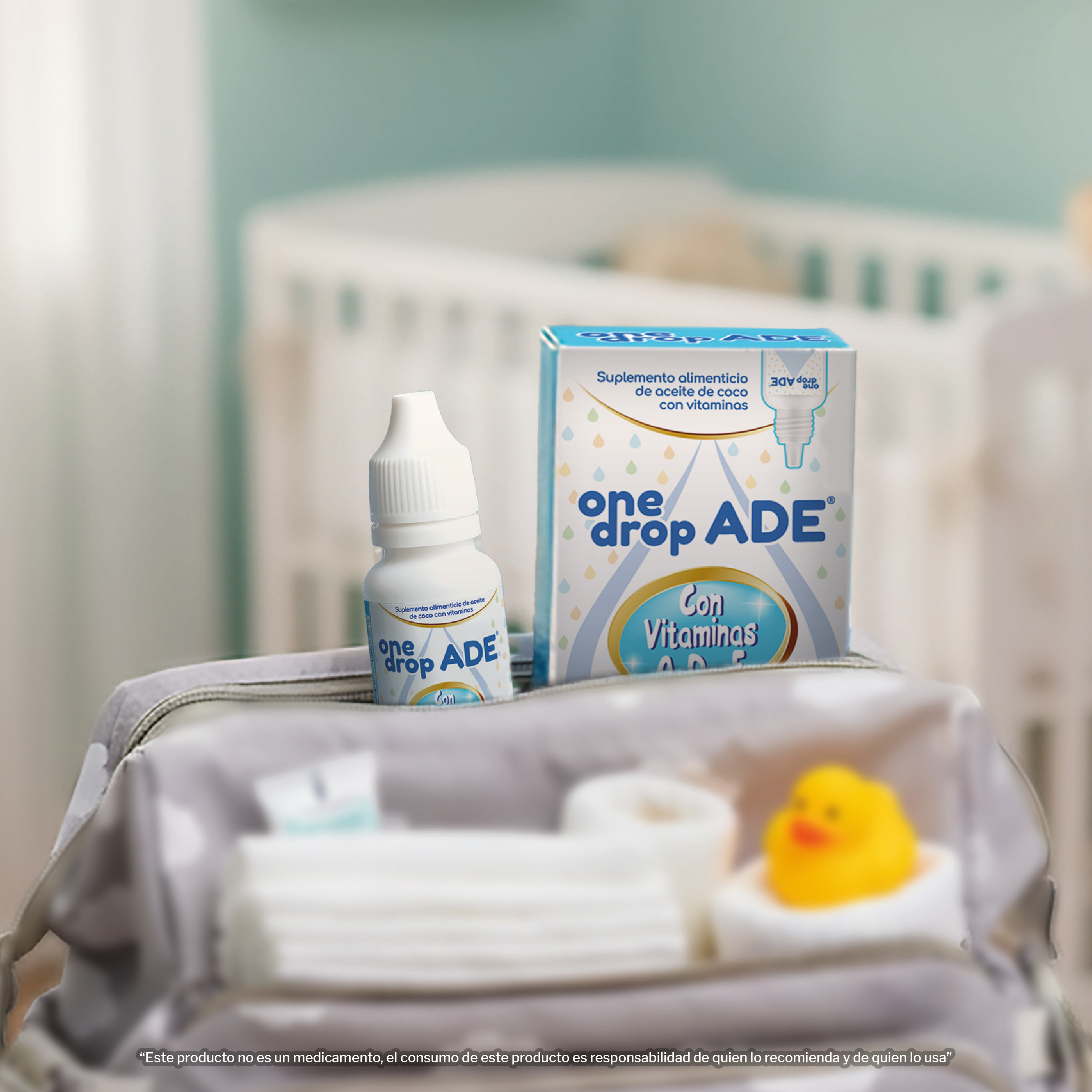 Vitamina ONEDROP ADE | Frasco de 3 ML 114 Gotas | Vitamina A, D3 y E | Multivitamínico | Sin Azúcar | Sin Sabor