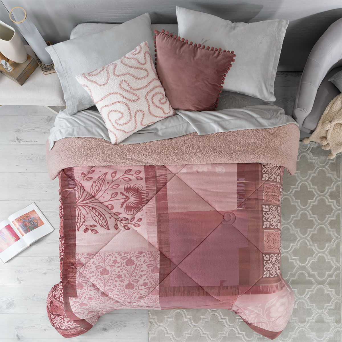 Cobertor King Size Jumbo Premium Edredón Invernal (Manto). ESQUIMAL.