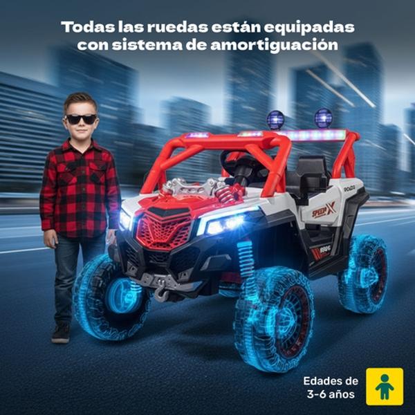 Camioneta Montable Electrica Buggy 6v Niños Control Remoto Little Monkey