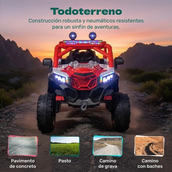 Camioneta Montable Electrica Buggy 6v Niños Control Remoto Little Monkey