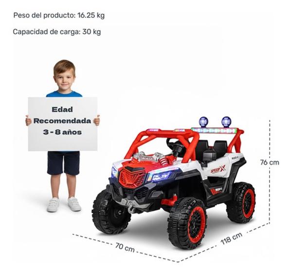 Camioneta Montable Electrica Buggy 6v Niños Control Remoto Little Monkey