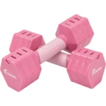 Par Mancuerna Ajustable 2-5 Lb Kit Pesas Peso Ajuste Rapido Rosa Centurfit