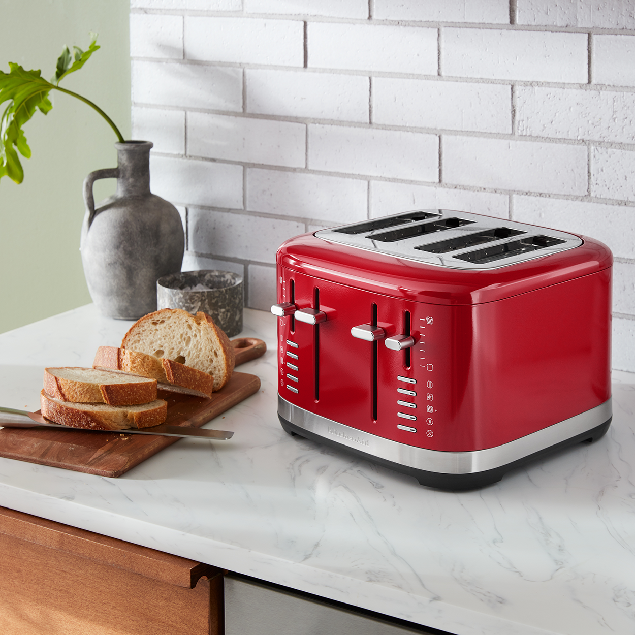 Tostador para 4 Rebanadas KitchenAid KMT4109ER Empire Red