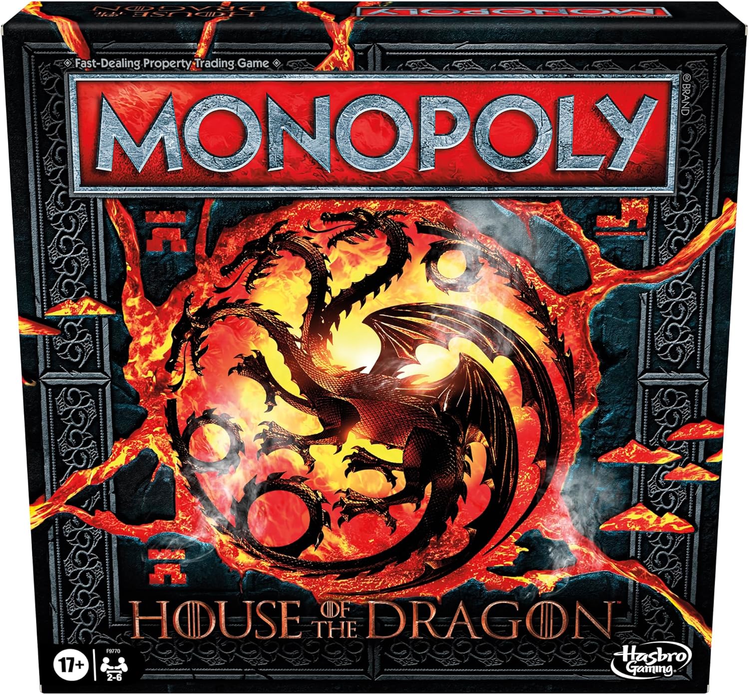 Monopoly Juego de Mesa House of The Dragon Edition Basado en la Serie de televisión