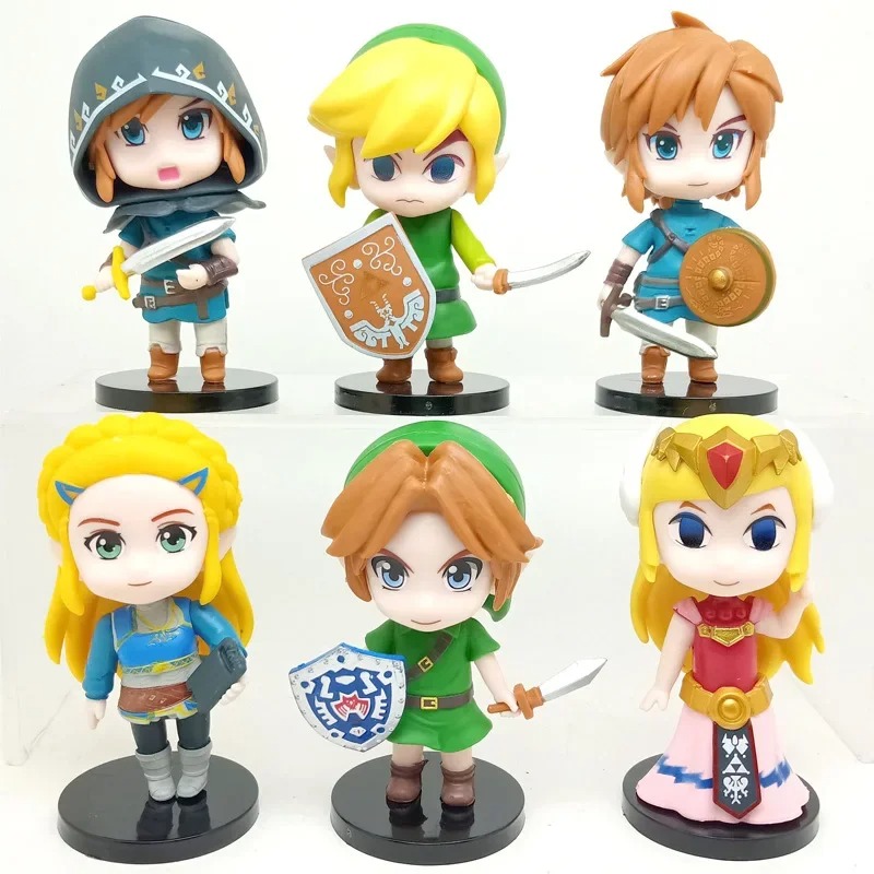 6 Figuras de Coleccion Videojuegos The Legend of Zelda Link