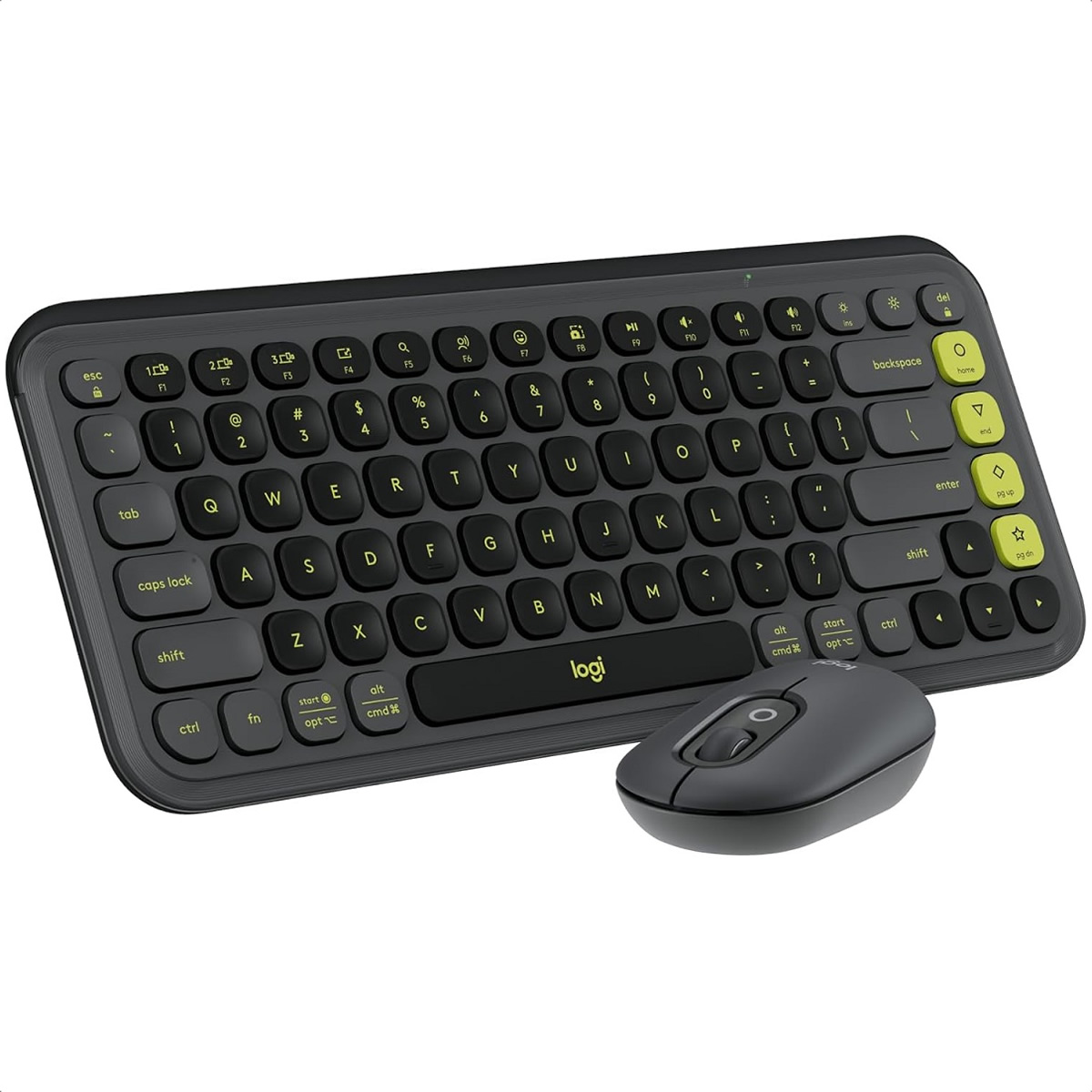 Kit Teclado Y Mouse Logitech POP Icon Inalambrico Bluetooth Grafito 920-013052
