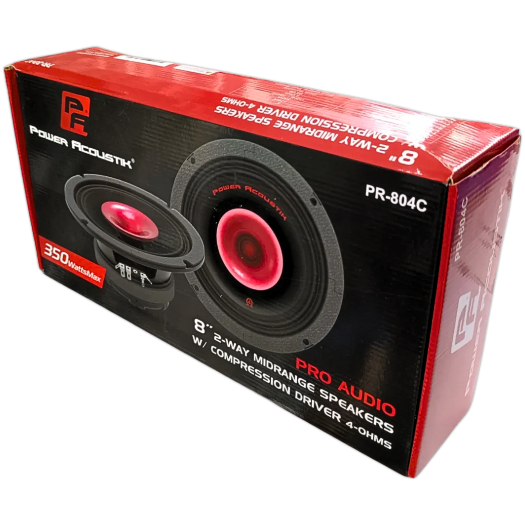 Bocinas Coaxiales Power Acoustik PR-804C 8 PLG 350W