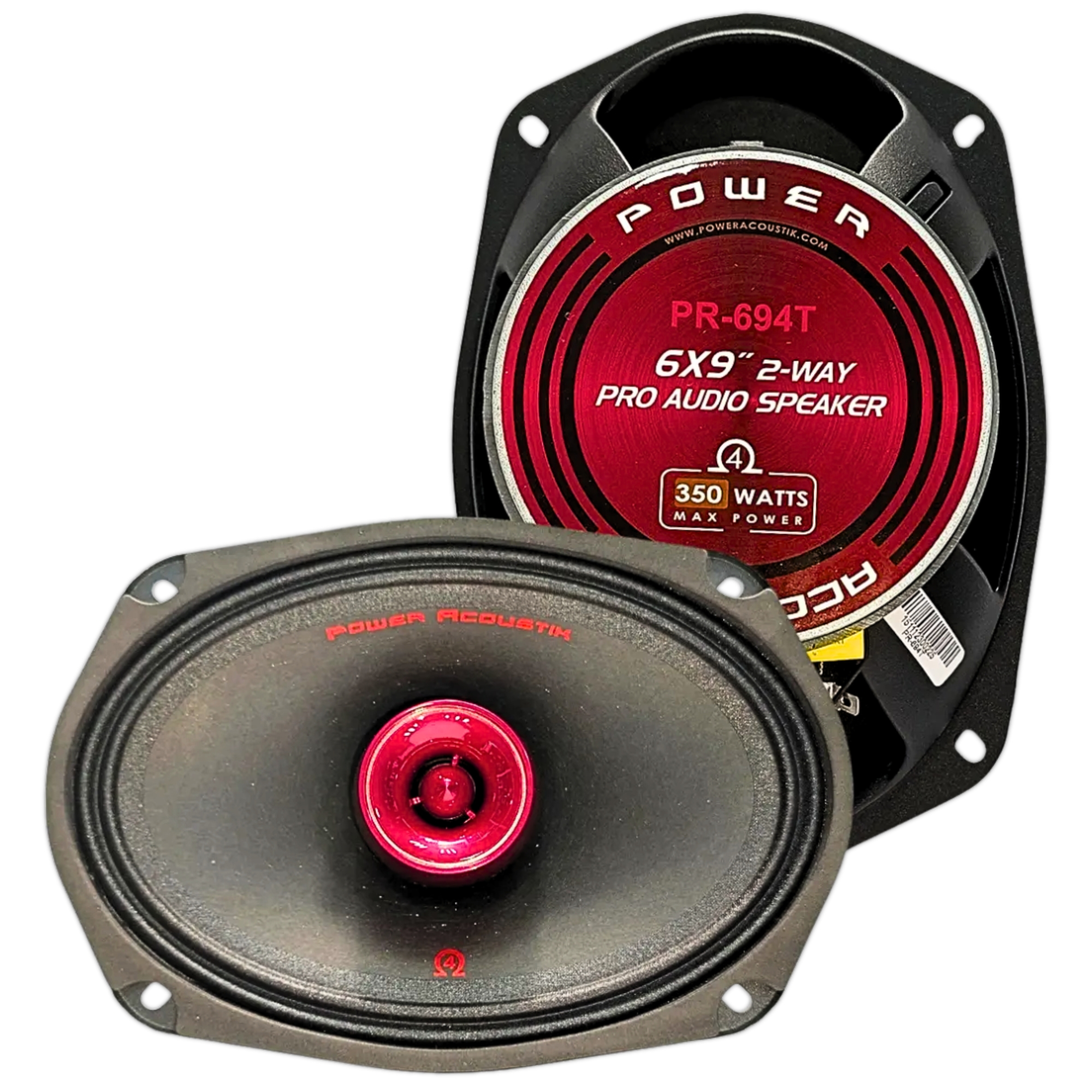 Bocinas Coaxiales Power Acoustik PR-694T 6X9 PLG 700W 2 Vias