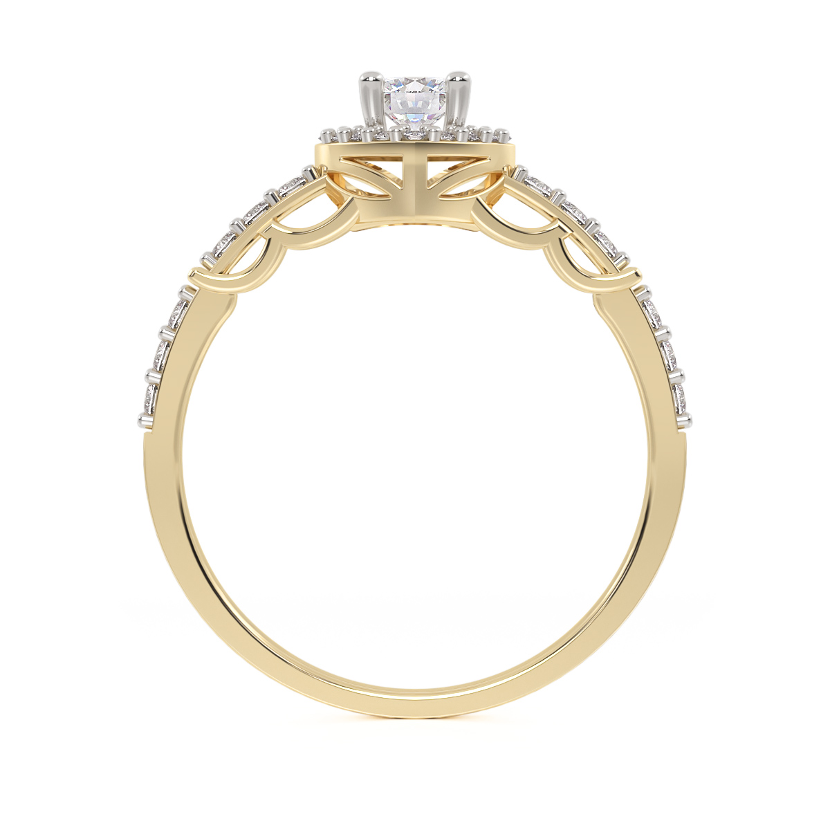 ANILLO DE COMPROMISO ORO 10K YARI ABBA JOYAS 