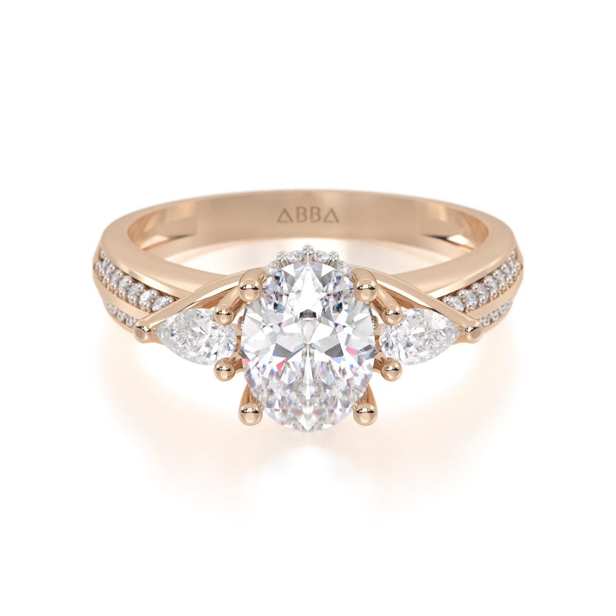 ANILLO DE COMPROMISO ORO 14K AVA ABBA JOYAS 