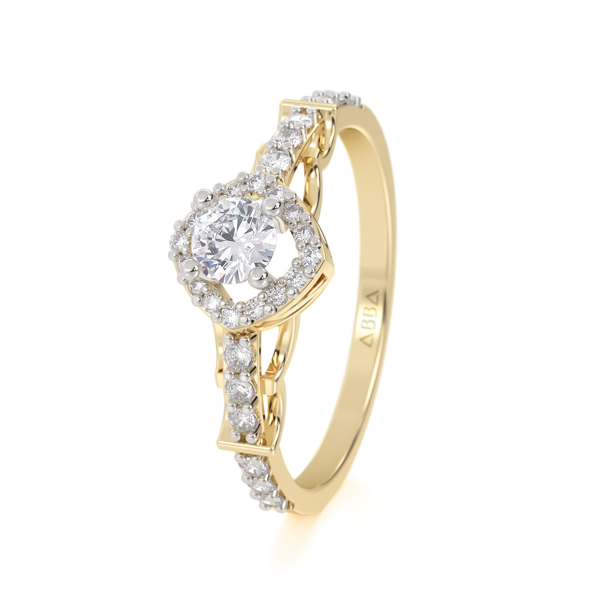 ANILLO DE COMPROMISO ORO 10K YARI ABBA JOYAS 