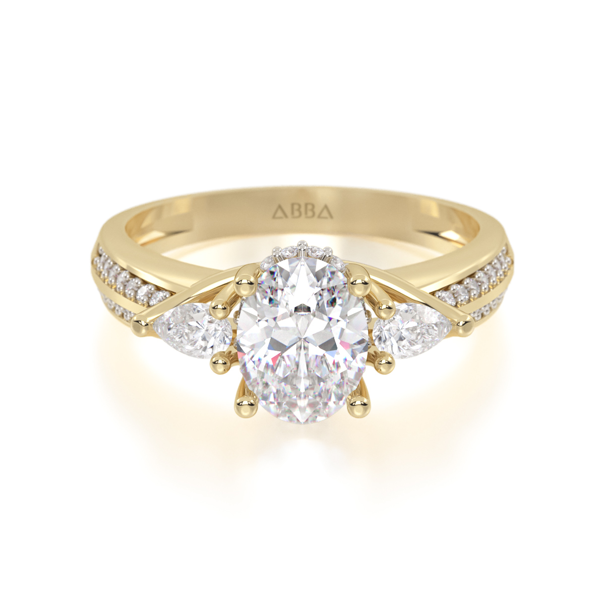 ANILLO DE COMPROMISO ORO 14K AVA ABBA JOYAS 