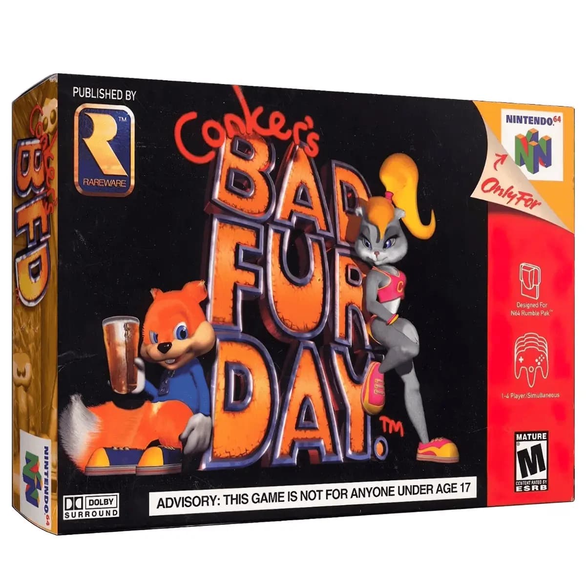 Conker's Bad Fur Day Nintendo 64 Físico En Caja.