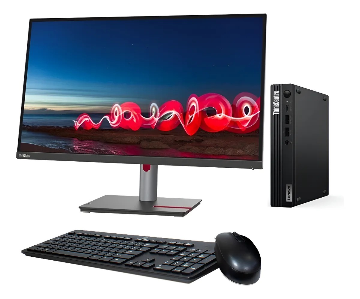 Lenovo Thinkcentrre M70q Gen 5 I5 De 14va 16ram 1tb Ssd M27 1 Tb 16 Gb Integrada (Reacondicionado) Monitor Nuevo 27"