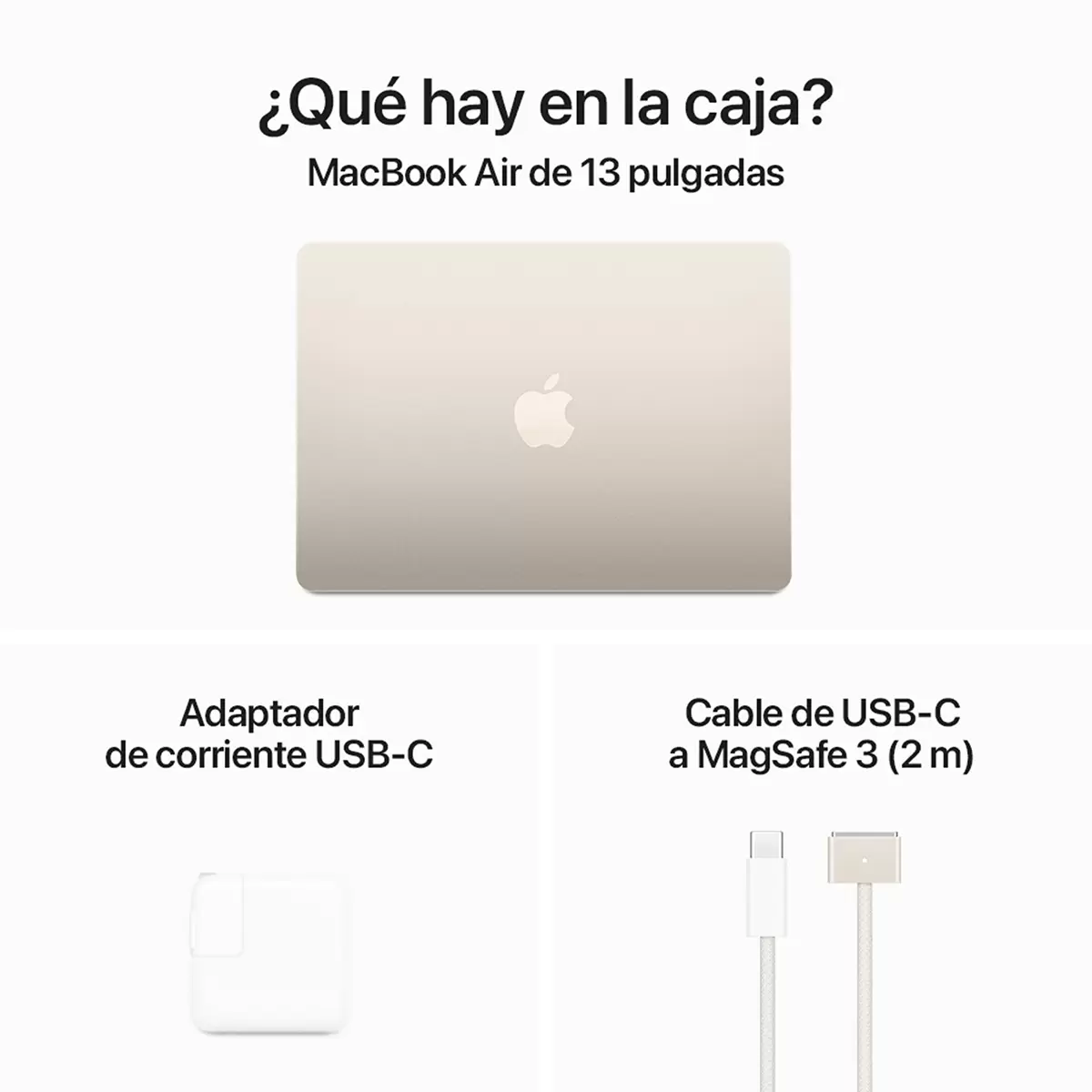 Apple Macbook Air 13 Chip M3 512 Gb Ssd 24 Memoria Unificada Blanco Estelar