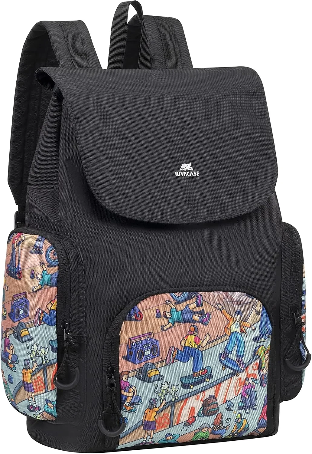 Rivacase Mochila Escolar 15L Resistente al Agua