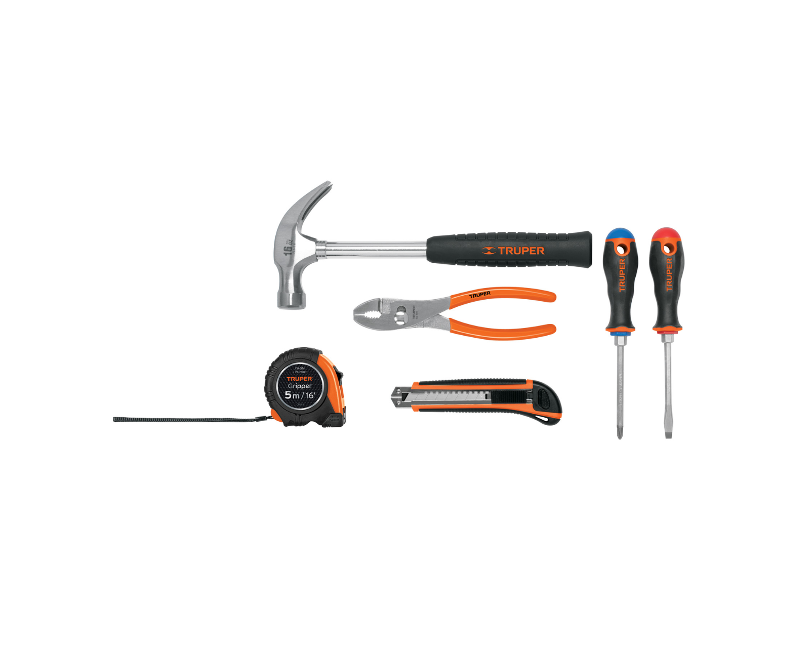 Juego de 6 herramientas caseras, modelo JGO-CAS6X marca Truper