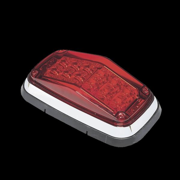 Luz de advertencia 8 X 4", Color Rojo, IP67, SAE, Ideal para Ambulancias