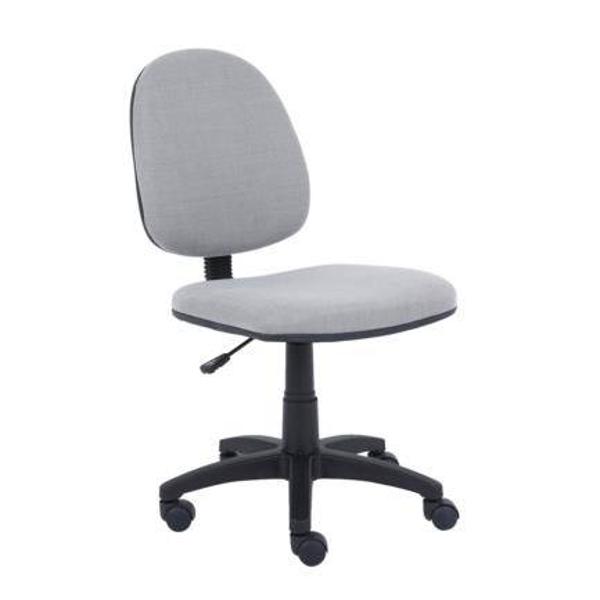 Silla Básica  Nextep NE-650BG de Altura Ajustable Color Gris - Base Giratoria Tela en Malla Ajustable 10 cm, Cromada, soporta hasta 120 kg