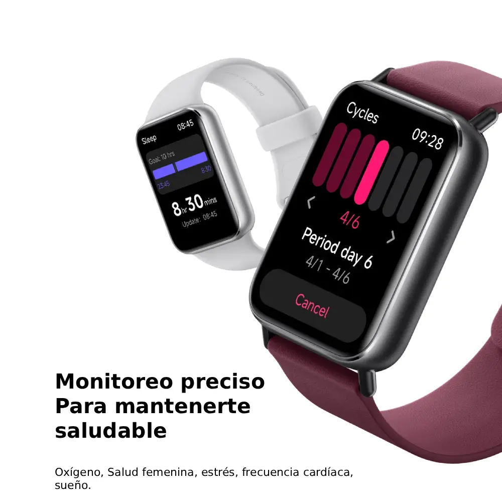 Xiaomi Smart Band 9 Pro Rosa Reloj inteligente mujer GPS 21 días batería frecuencia cardiaca medidor de oxigeno