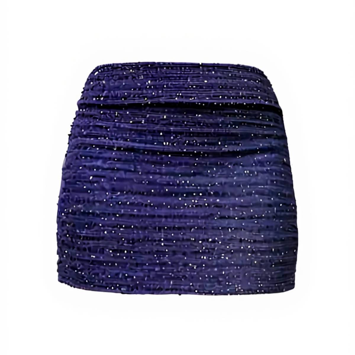 FALDA CORTA BRILLOS DISCRETOS MUJER COLOR MORADO