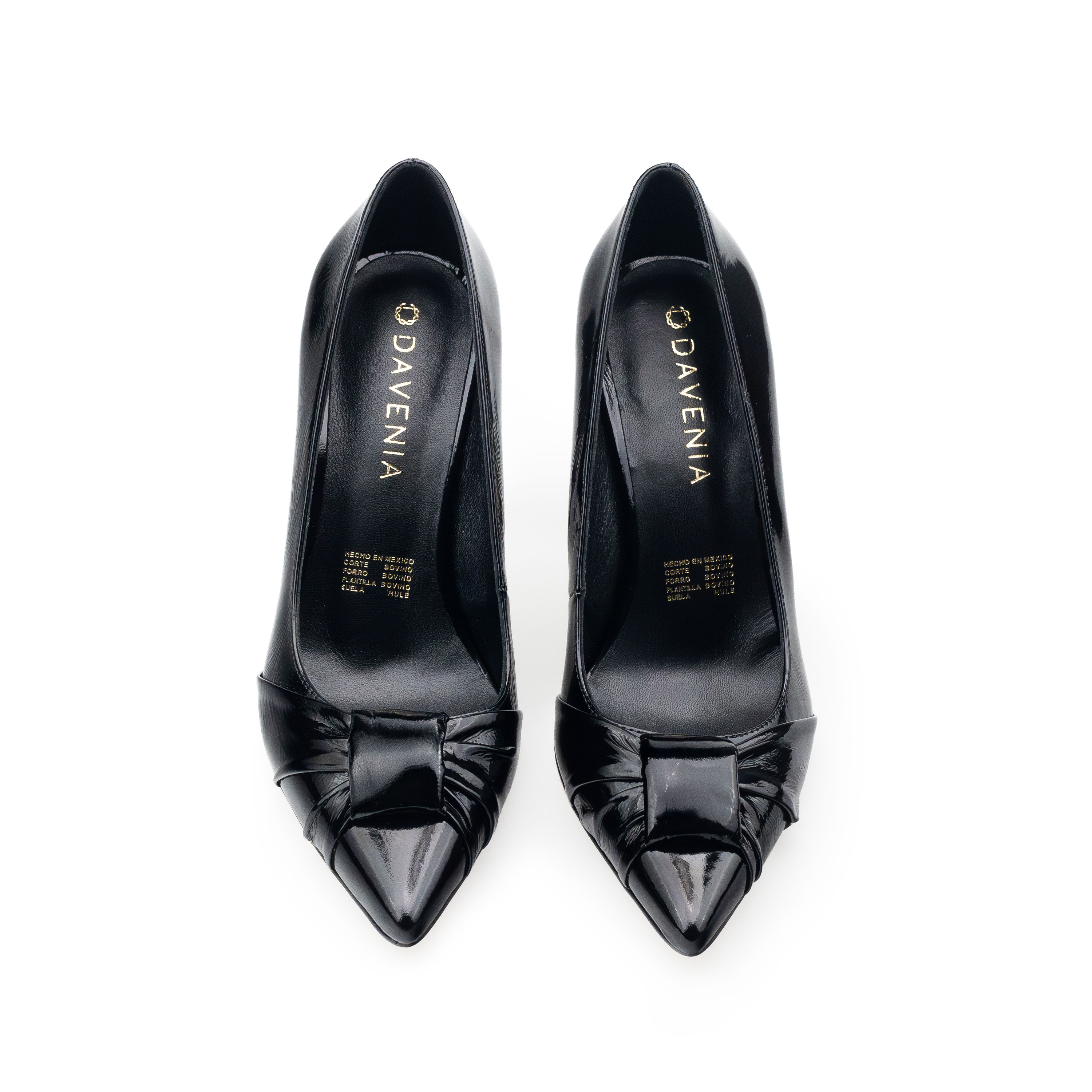 Zapatillas De Tacón Davenia De Piel  Para Dama Mod. Clara