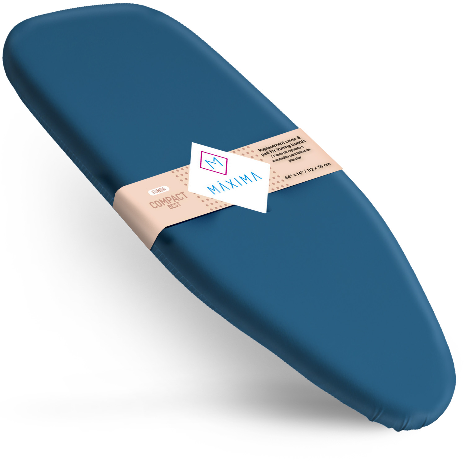 Funda Repuesto para Burro de Planchar Standard BLUE Better 137 cm x 36cm 100% Algodon + Teflon Maxima Hogar