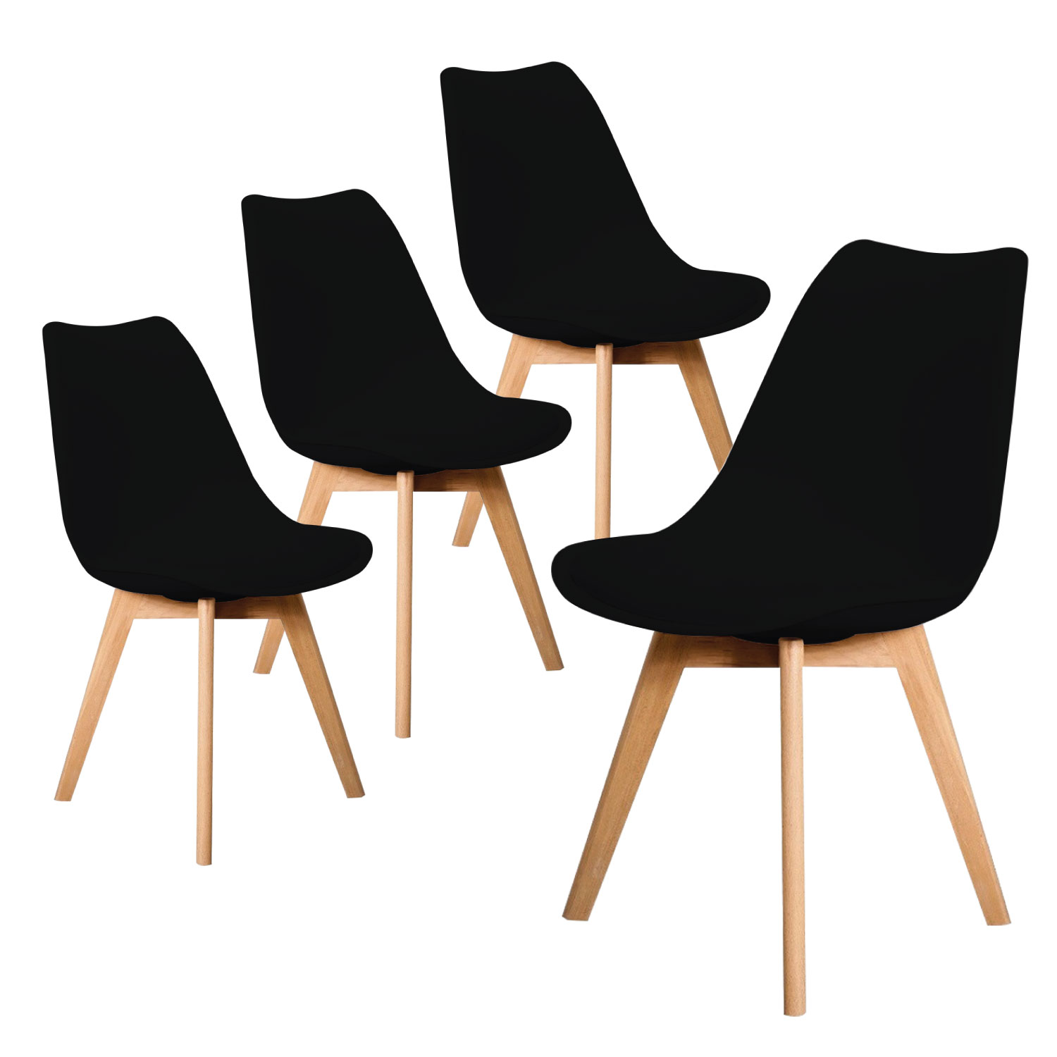 Set de 736 Silla Tulip Eames Acojinada Minimalista Moderna