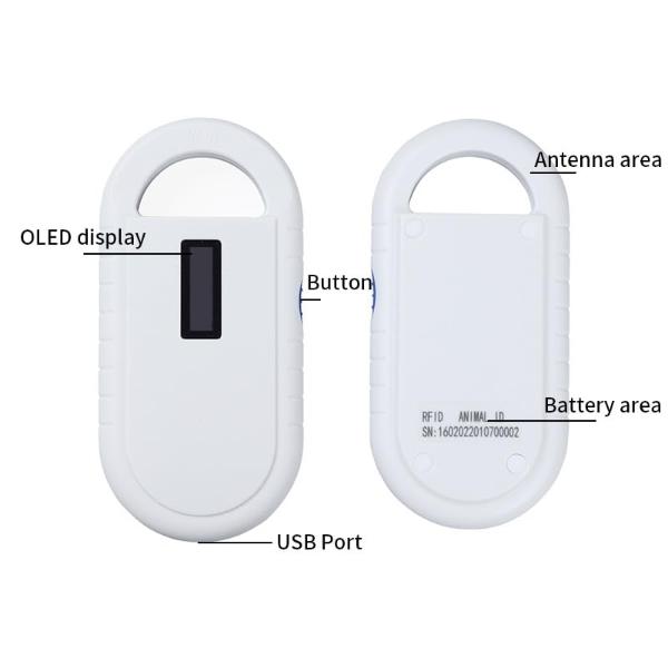 Lector De Microchip Para Mascotas W90B: Escanea Perros, Gatos Y Cerdos – Portátil Con Pantalla De Alto Brillo