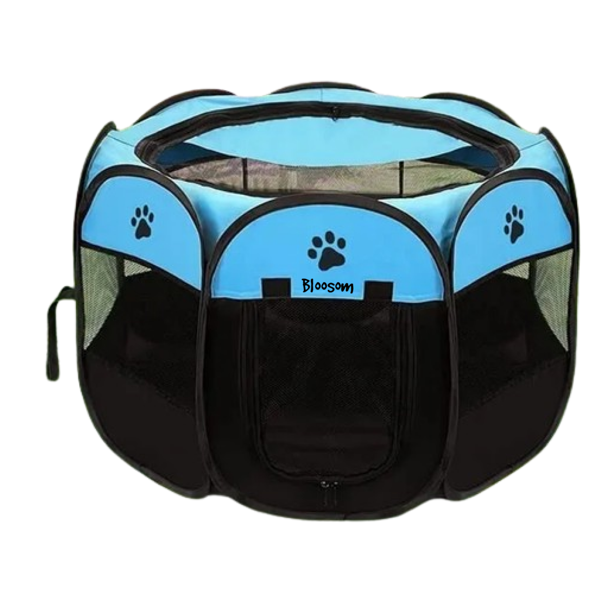 Casa Corral Mascotas Plegable Portátil Multifuncional Azul