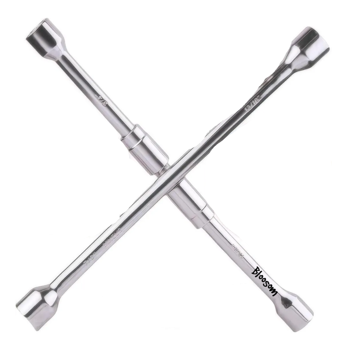 Kit 3pcs Llave Cruz Cruceta Reforzada Para Auto 17/19/21/23mm, Plata