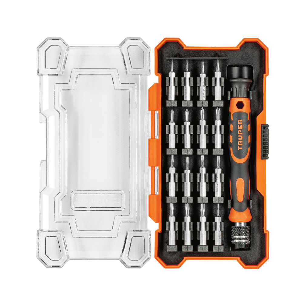 Juego 17 Desarmadores Pequeños Precisión Joyero Truper Joy-17.