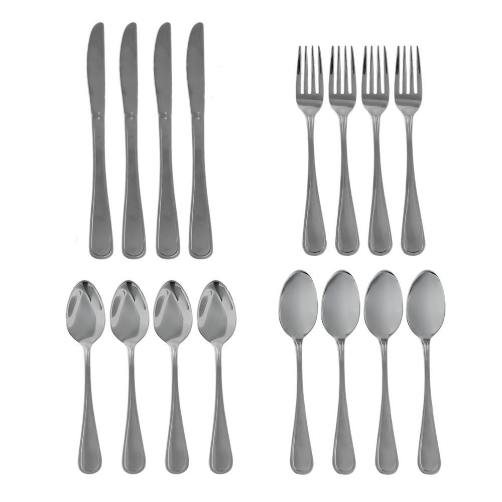 Juego de Cubiertos Möven Barcelona 16 Piezas de Acero Inoxidable para 4 Personas