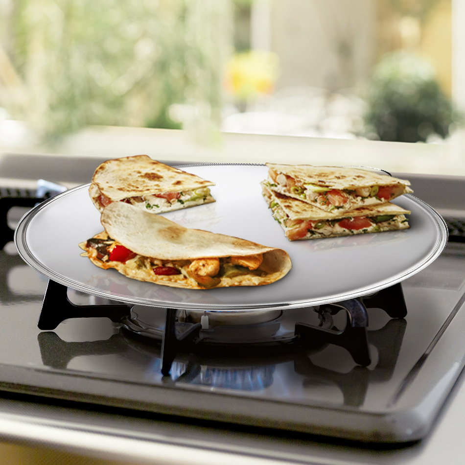 Comal De Acero Inoxidable De 28 cm Marca Moven