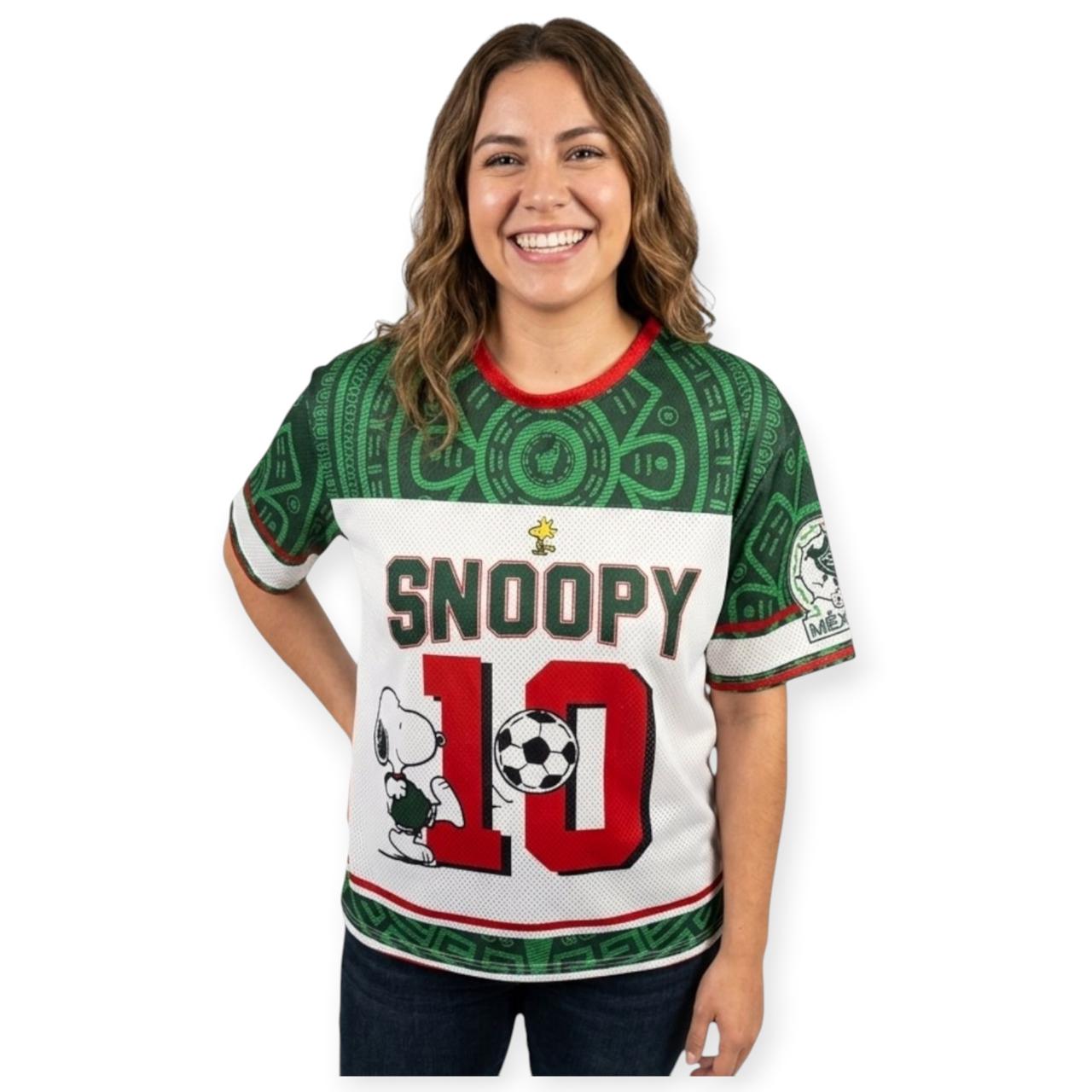 Jersey Snoopy México Tipo Red Futbol Conmemorativo Mundial
